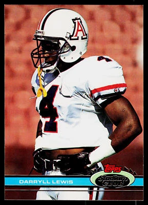 Darryll Lewis, 1991 Stadium Club, #414, Houston Oilers, RC - Image 1 of 2