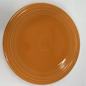 Fiesta Ware Tangerine Orange Dinner Plate 10.5” Homer Laughlin HLC Retired - Picture 1 of 5
