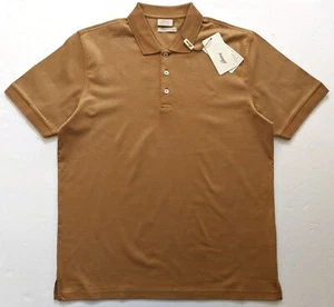 BRIONI MENS SAFFRON COLOR POLO T-SHIRT SIZE L - Picture 1 of 8
