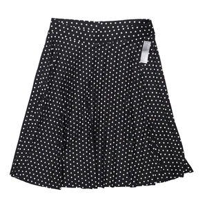 Covington Black Polka Dot Skirt Woman's XL Midi A-Line Flare Pleated Missy NWT - Picture 1 of 7