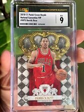 Derrick Rose 2010 Crown Royale #VIP3 💎 CSG MINT 9 Bulls ROY League MVP