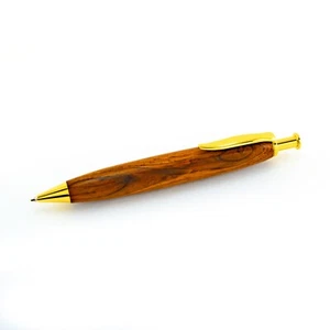 Handwerker handgefertigt Cocobolo Holz Longwood 0,5 mm Druckbleistift Gold Zierleiste - Bild 1 von 10