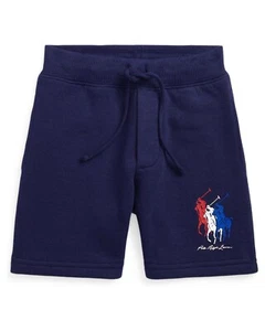 Polo Ralph Lauren Kids Big Pony Fleece Shorts L9245 Boys Size 4 - Picture 1 of 4