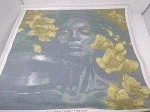 DIY MoonShop Diamond Art Club Painting. Black. QUEEN, African American 24x24 " - Picture 1 of 12