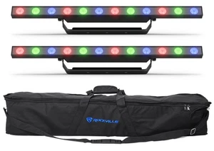 (2) Chauvet DJ COLORBand PIX ILS Wash/Strip Lights w/ Pixel Mapping Effect+Bag - Picture 1 of 12