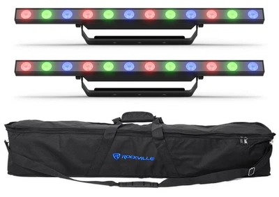 (2) Chauvet DJ COLORBand PIX ILS Wash/Strip Lights w/ Pixel Mapping Effect+Bag - Image 1 of 4
