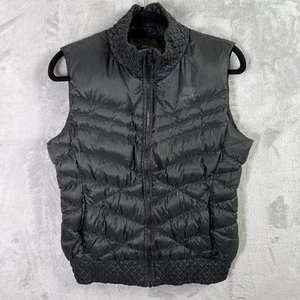 Nike Cascade Puffer Vest Women's Medium Black Goose Down Full Zip Athleisure - Picture 1 of 16