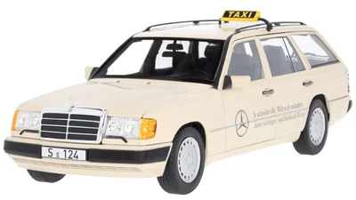 Original Mercedes-Benz 300 D T-Modell S 124 Taxi 1:18 Modell - by Norev - Bild 1 von 4