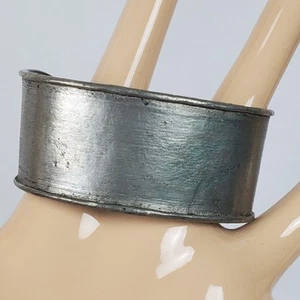 Brazalete vintage Jewel Kade brazalete peltre gris - Imagen 1 de 3