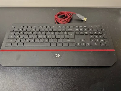 Redragon Karura K502 Wired Gaming Keyboard RGB Backlit Braided Cable Full Size - Image 1 of 4