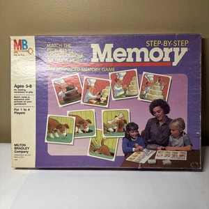 Vintage Milton Bradley Step By Step Memory Advanced Game Complete 1986 - Picture 1 of 16