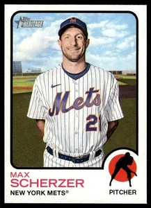 Topps Heritage High Number 2022 Max Scherzer New York Mets #641 - Imagen 1 de 2