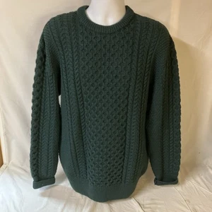 The Irish Store Sweater Mens XL Fisherman Merino Wool Donegal Chunky - Picture 1 of 7