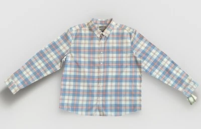 Falls Creek Stretch 2XL No Tuck Long Sleeve  Button Up Pink  Blue White NWT - Image 1 of 4