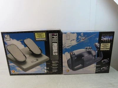 CH Products Flight Sim Yoke & Pedals - USB Connection, In Box - Image 1 of 4