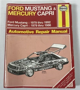 Ford Mustang 1979-93 y Mercury Capri 79-86 manual de reparación Haynes 36050 654  - Imagen 1 de 7
