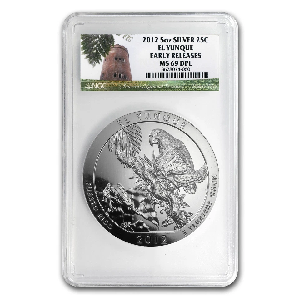 2012 5 oz Silver ATB El Yunque MS-69 DPL NGC (ER) - Image 1 of 3