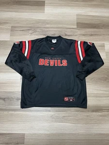 Vintage 90s New Jersey Devils Long Sleeve Shirt NHL Hockey Lee Sport Men Medium - Bild 1 von 10