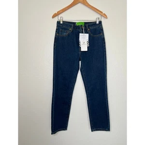 NWT Sandrine Rose Straight Leg Button Fly Jeans Size 26  - Picture 1 of 8