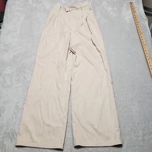 Pantalón Pantalón Revolve ALL THE WAY Pierna Ancha Beige Parte Inferior Ancha NUEVO - Imagen 1 de 10