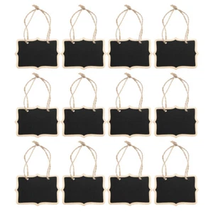 12PCS Multi-purpose Message Board Reusable Chalk Boards Hanging US - Picture 1 of 12