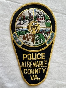 Vintage Original 1995 Police Albemarle County Virginia 3.8’x 6.6 Patch Brand New - Picture 1 of 5
