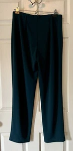 Susan Graver Passport Women's Teal Textured Knit Elastic Waist Pull On Pants XS - Picture 1 of 4
