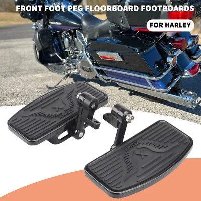 Front Foot Peg Floorboard Footboards For Harley Road King Sportster 883 V-Rod Foto 1 de 4