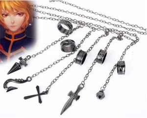 Anime Hunter X Hunter Kurapika 5 Rings Chains Punk Style Metal Bracelet new - Picture 1 of 12
