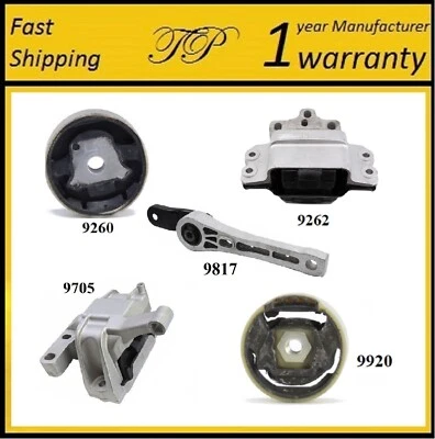 5 PIEZAS MONTAJE MOTOR Y TRANSMISIÓN PARA AUDI Q3, Q3 QUATTRO 2.0L GAS Foto 1 de 4