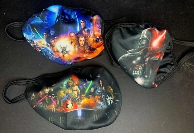 Star Wars Adult Face Mask 3 different Desing pack (New) Washable - Image 1 of 4