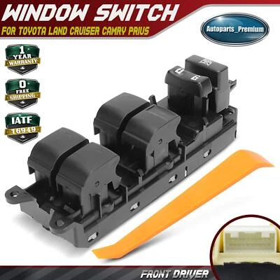 Power Window Switch for Toyota Camry Land Cruiser Prius Lexus CT200h Front Left - Image 1 of 4