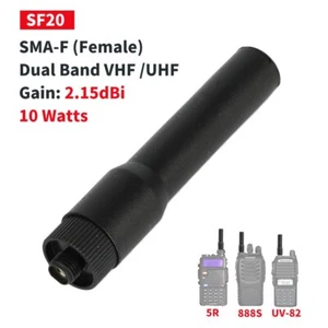 SMA-F 144MHz/430MHz Miękka antena do BAOFENG UV-5R BF-888S DM-5R SF20 - Zdjęcie 1 z 9