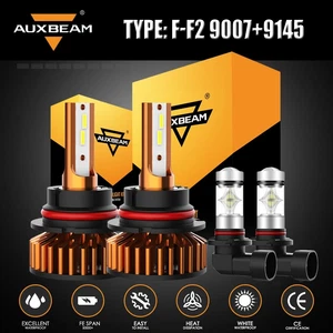 Para Ford Ranger 2001-2011 4X AUXBEAM LED Faro Alto Bajo + Bombillas Antiniebla - Imagen 1 de 12