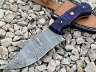 Uniqucustom Handmade Damascus Steel Skinning Knife Bowie Knife W/ Leather Sheath