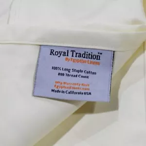 Made in USA Luxury Heavyweight 800TC Cotton Fitted Sheet Only with 2-Pillows - Picture 1 of 4