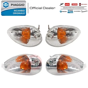 4 FRECCE ANTERIORI POSTERIORI TRIOM BIANCHE PIAGGIO LIBERTY 50 125 150 1998 1999 - Picture 1 of 3