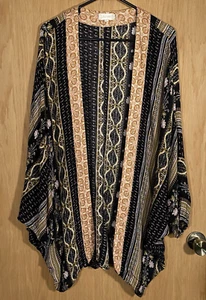 Altar’d State Paisley offener Kimono Fledermaus Festival Boho Coverup Damen Gr. L - Bild 1 von 7