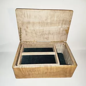 Vassoio scorrevole scatola gioielli in legno fatto a mano - verde smeraldo camoscio-9x6x3,25 - numerato - Foto 1 di 9