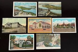 Lot of 7 Vintage Washington D.C. Postcards - Treasury, Post Office, St. Luke's + - Picture 1 of 2