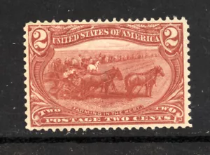 SCOTT 286 1898 2 CENT TRANS MISSISSIPPI EXPOSITION ISSUE MH OG VF CAT $25! - Picture 1 of 2