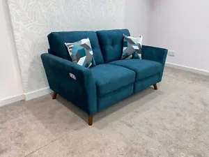 DFS Studio French Connection Ocean Plush Velvet Electric Reclining 2 Seater Sofa - Picture 1 of 6
