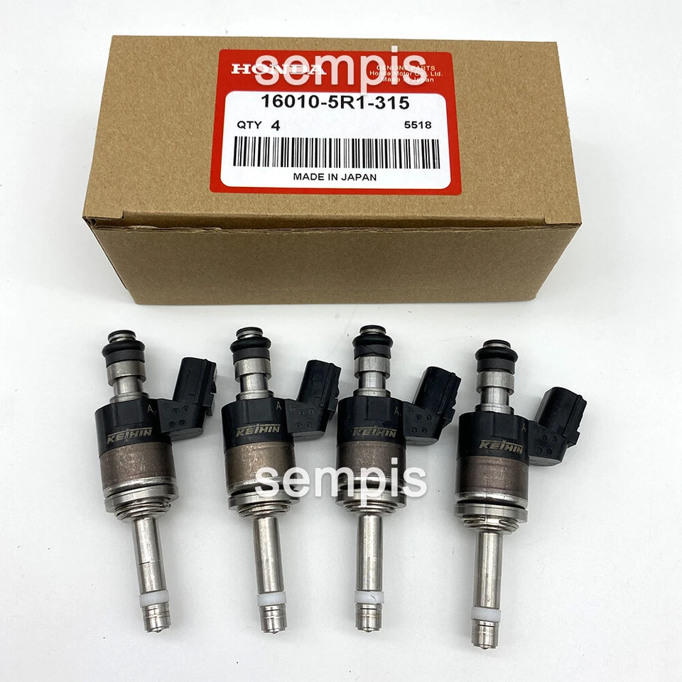 4Pcs Fuel Injectors OE 16010-5R1-315 Fits For Honda 2015-2019 1.5L KA6MT KACVT - Image 1 of 4