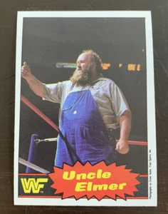 Uncle Elmer 1985-86 O-Pee-Chee WWF Series Rookie Card 44 WWE RC Plowboy Frazier - Picture 1 of 2