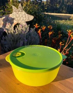 TUPPERWARE 4L CRISTALWAVE EZYWAVE MICROONDAS TAZÓN LORO Y VERDE LIMA - Imagen 1 de 3
