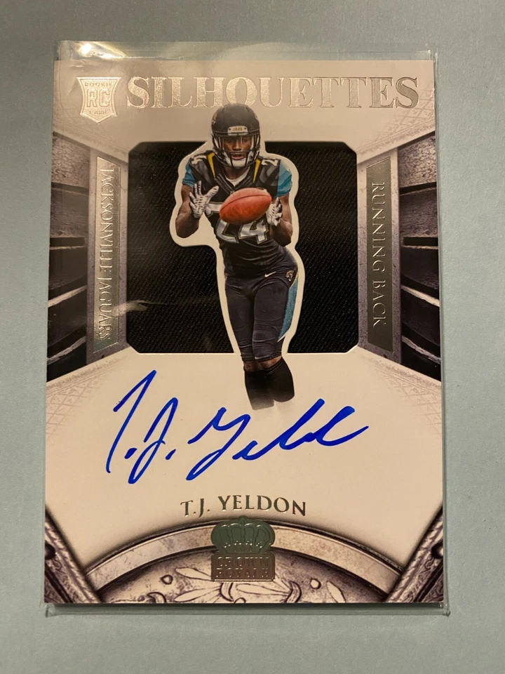 A21,453 - 2015 Crown Royale #236 T.J. Yeldon Jersey Auto/299 RC - Image 1 of 1
