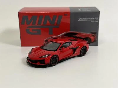 Chevrolet Corvette Z06 Torcia Rosso LHD 1:64 Scala Mini GT MGT00477L - Immagine 1 di 4