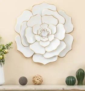 Metal Flower Wall Art Home Artistic Decoration Sturdy - Picture 1 of 12