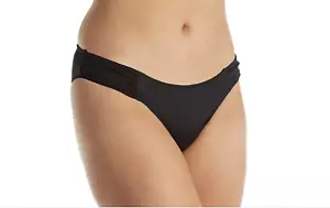 Smart and Sexy Women's Swim Side Ruched Bikini Bottom Black Sz S - Picture 1 of 2