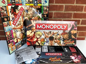 NEW/SEALED CONTENTS - Street Fighter Monopoly Board Game Collectable - Picture 1 of 7